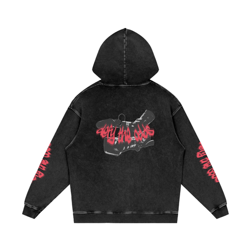 Defy The Odds Distressed Wash Hoodie